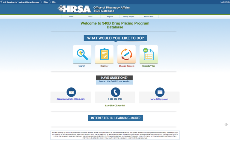 HRSA Website